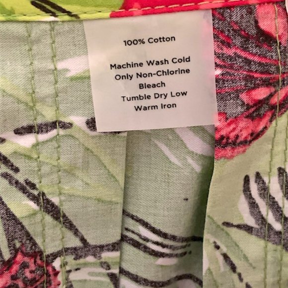 Vintage (NEW with TAG) TALBOTS 100% Cotton FLORAL PLEATED SKIRT -Size 6 - Picture 7 of 12
